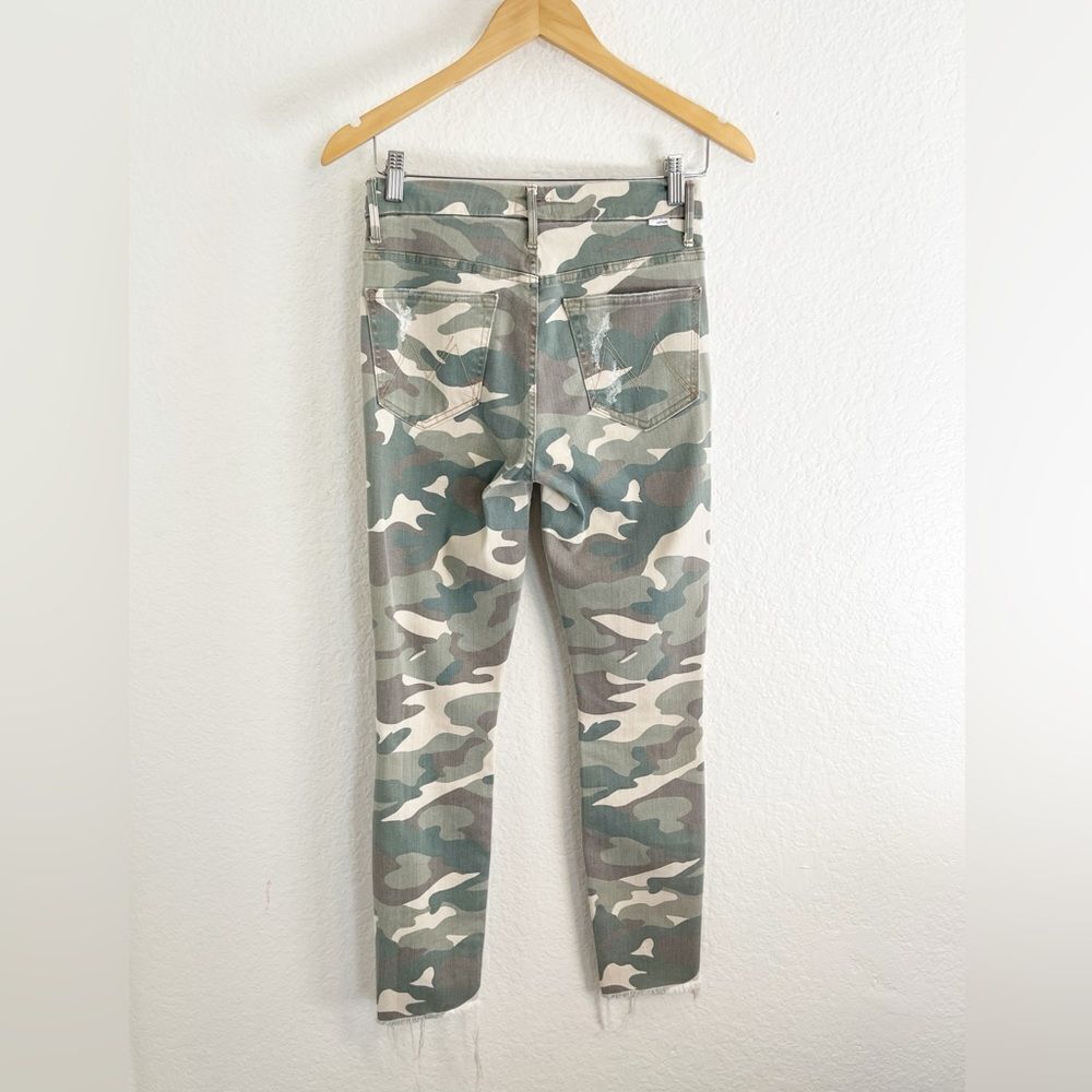 Mother jeans women's 26 High Waisted Looker Ankle Fray See Me Camo distressed - Picture 5 of 14